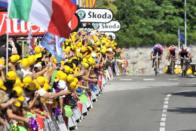 Final sprint on stage 11 Final sprint on stage 11