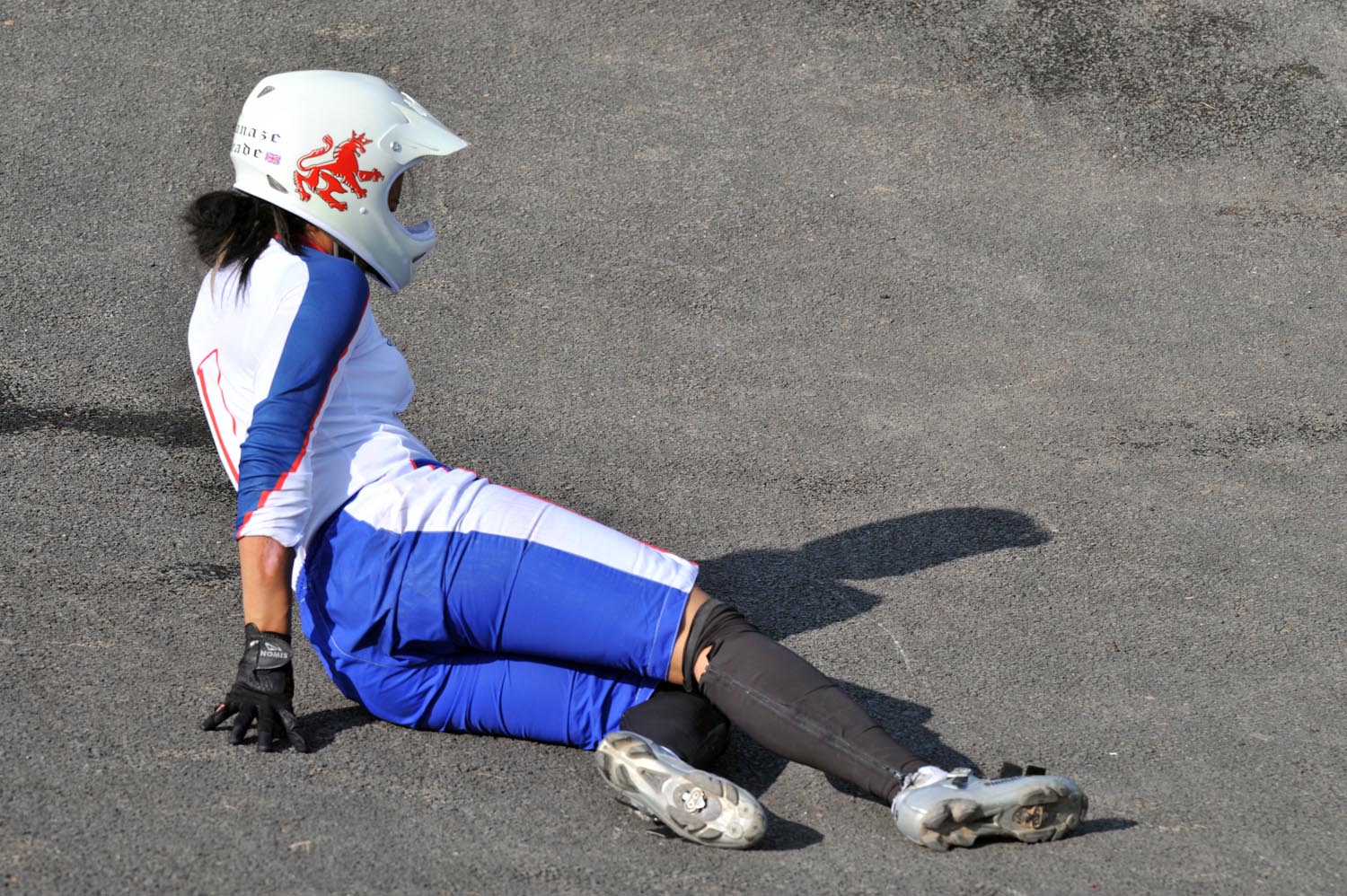 Shanaze Reade crashes out Shanaze Reade crashes out