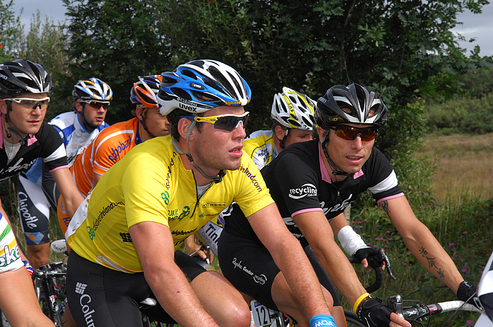 Mark Cavendish and Dean Downing Mark Cavendish and Dean Downing