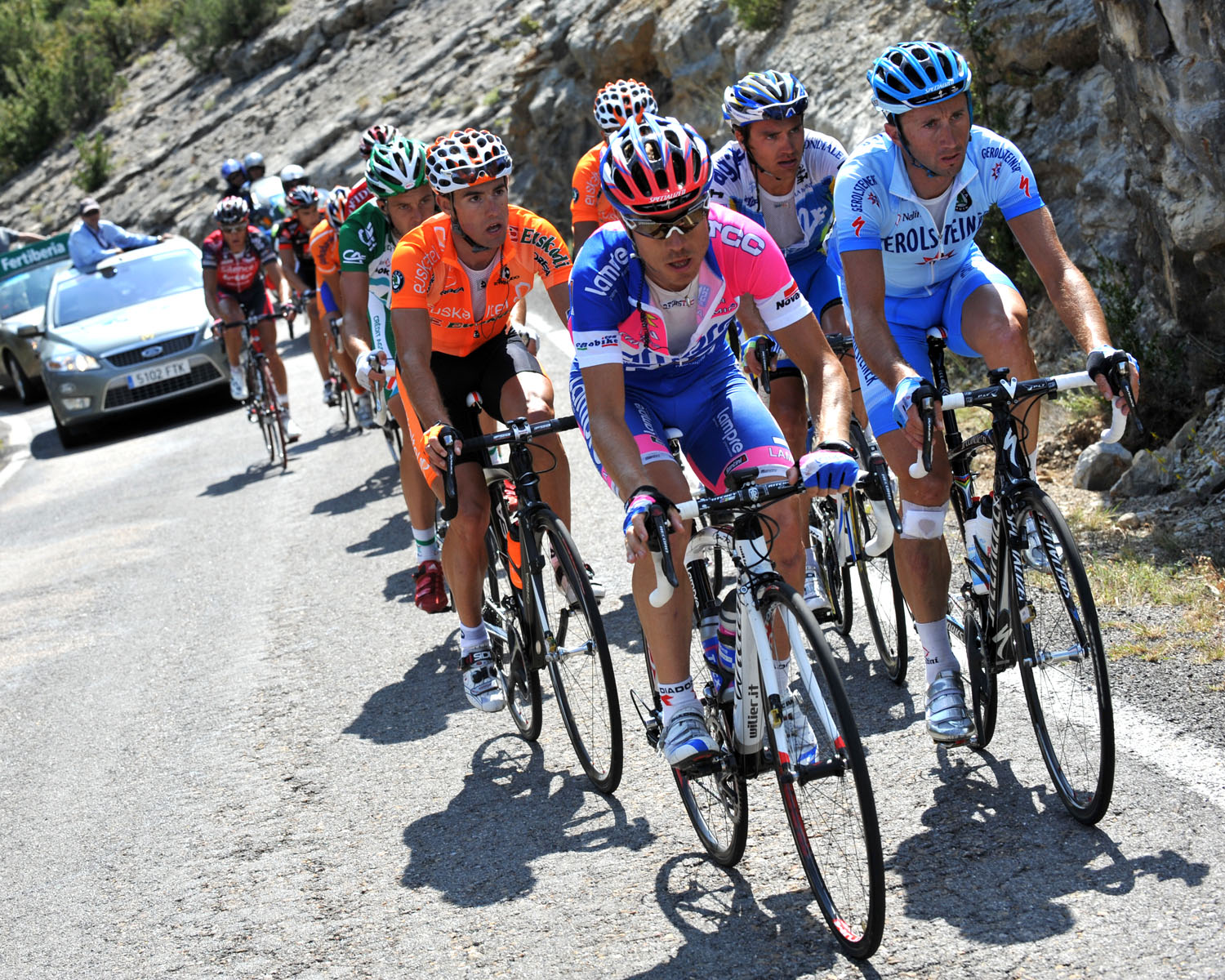 Damiano Cunego in the escape Damiano Cunego in the escape