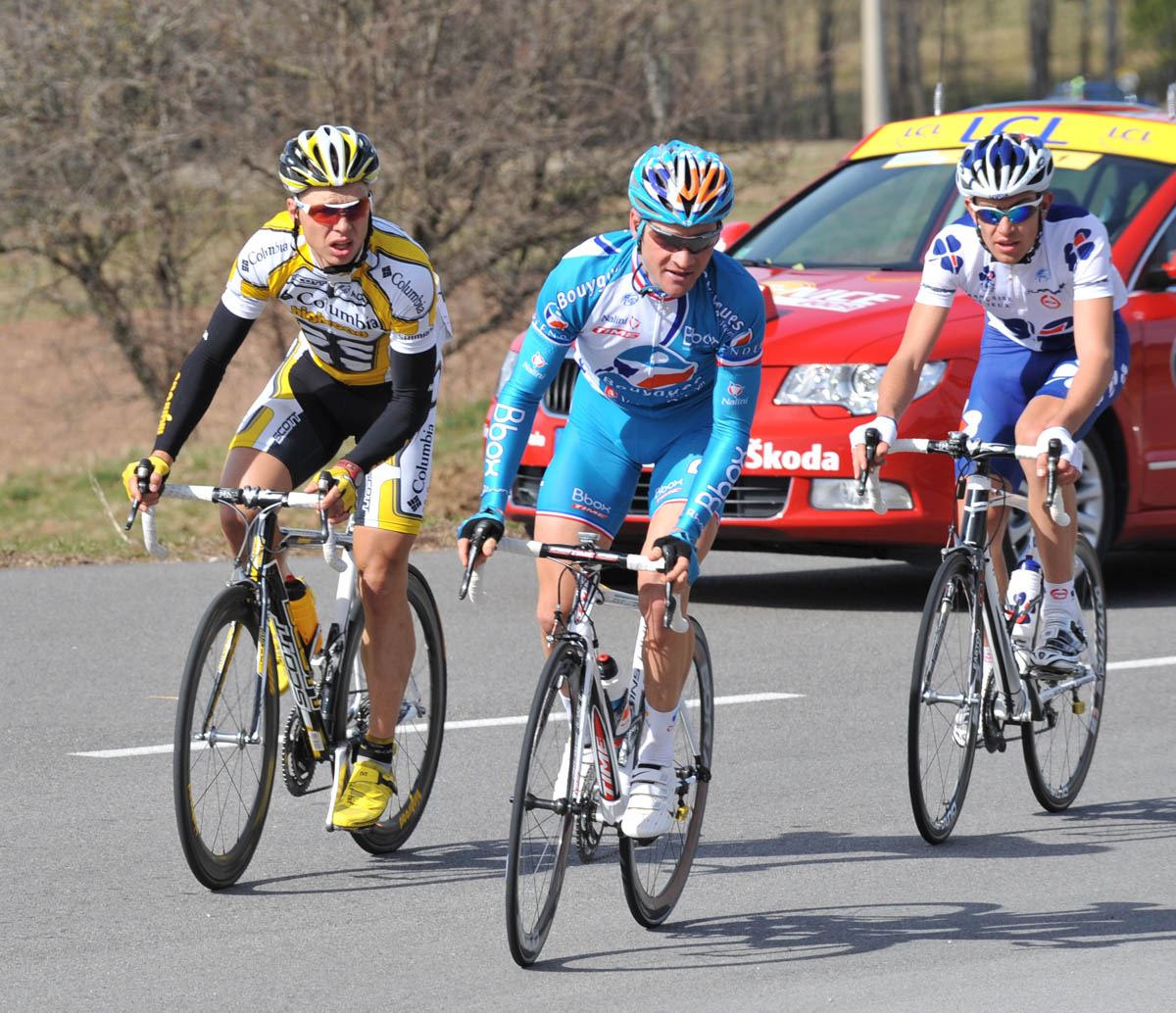 Thomas Voeckler in the escape Thomas Voeckler in the escape