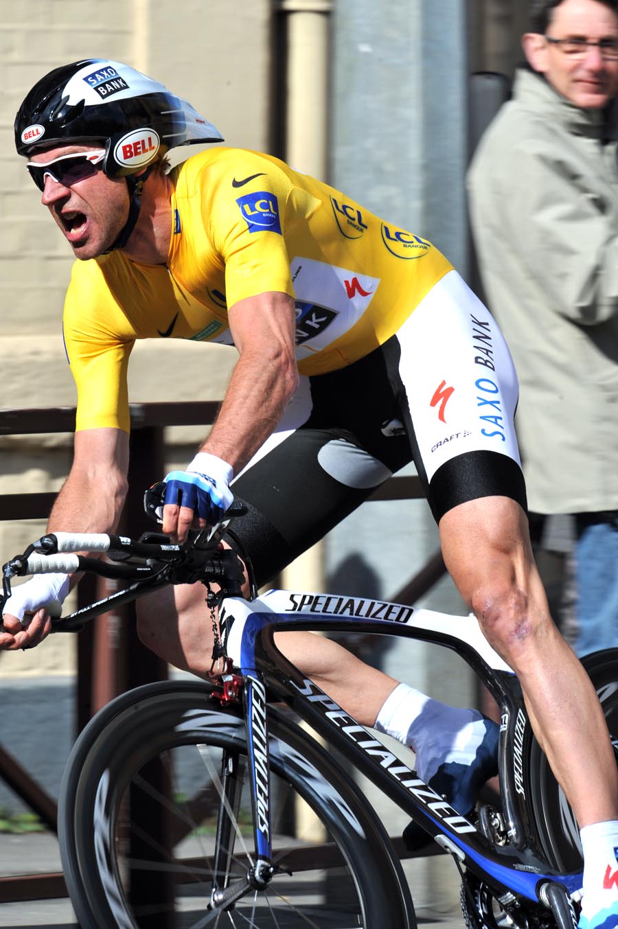 Jens Voigt, overall winner on stage 3 Jens Voigt, overall winner on stage 3