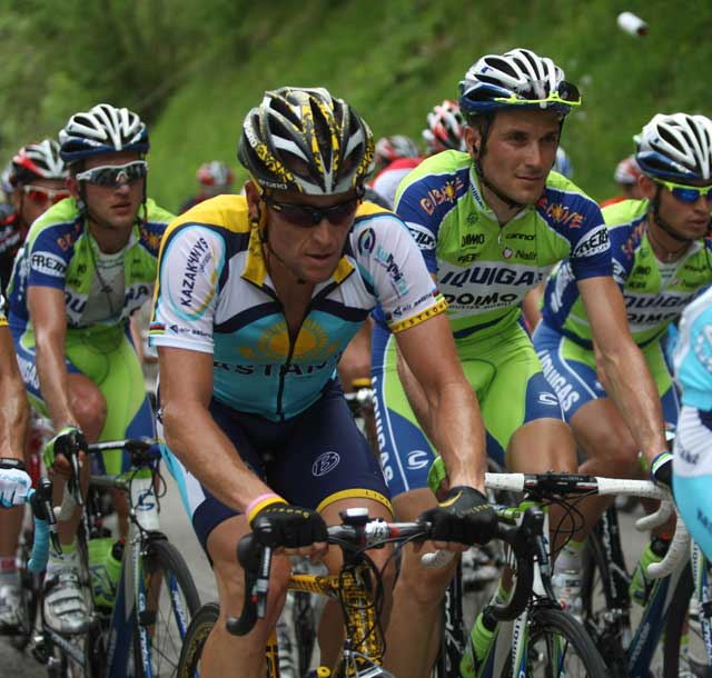 Lance Armstrong and Ivan Basso Lance Armstrong and Ivan Basso