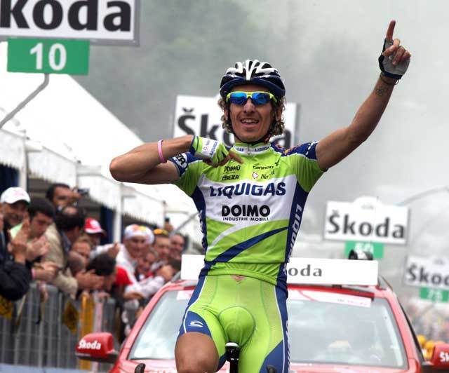 Franco Pellizotti Giro 2009 stage 17 Franco Pellizotti Giro 2009 stage 17