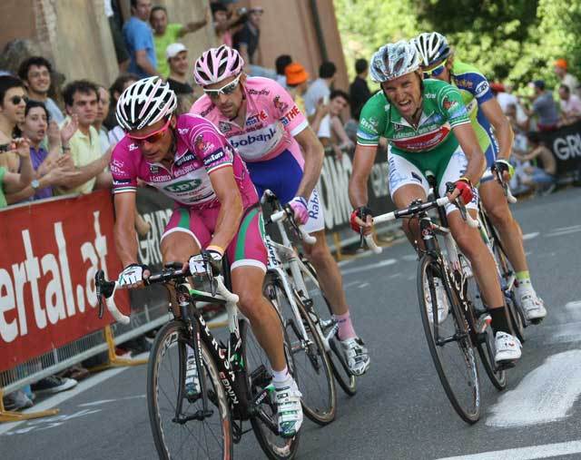 Danilo Di Luca Stefano Garzelli Giro 2009 stage 14 Danilo Di Luca Stefano Garzelli Giro 2009 stage 14