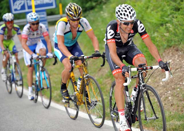 Carlos Sastre and Lance Armstrong Carlos Sastre and Lance Armstrong