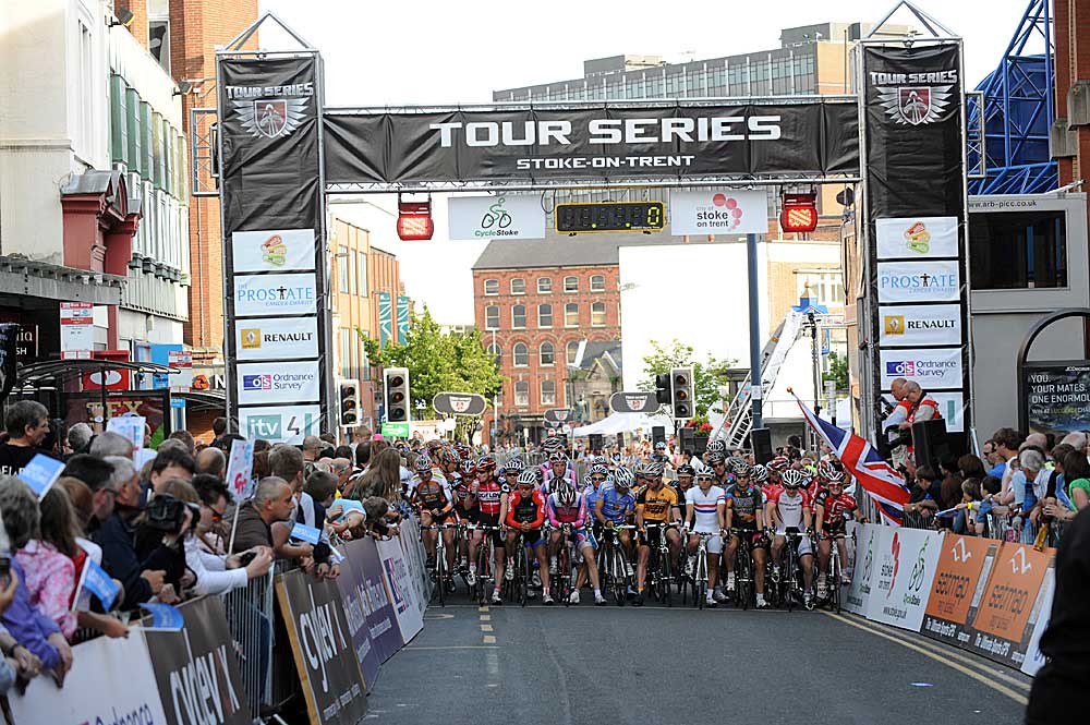 Tour Series set to kick-off stoke on trent, tour series, criterium, british cycling, cycling racing, halfords, canditv, halfords, downing, hayles, elliott, wilkinson, tennant