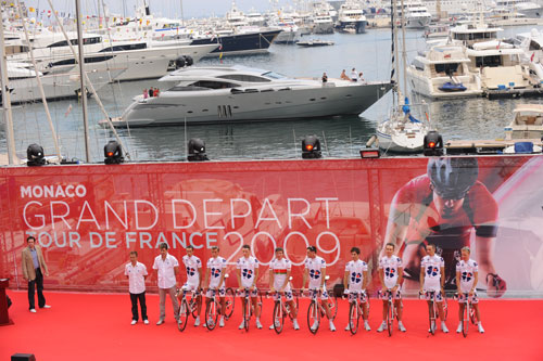 Columbia HTC, Tour de France 2009, team presentation, Monaco