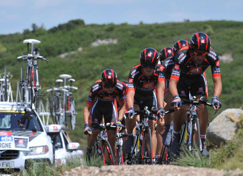 Caisse d'Epargne, Tour de France 2009, stage 4 TTT