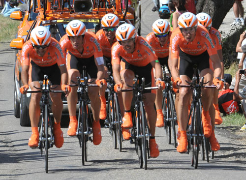 Euskaltel, Tour de France 2009, stage 4 TTT
