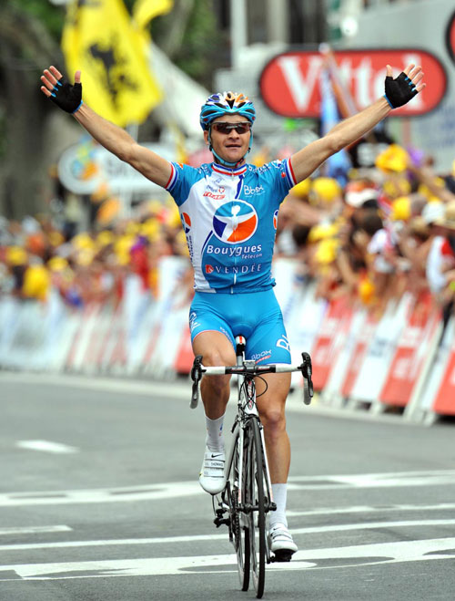 Thomas Voeckler wins, Tour de France 2009, stage 5