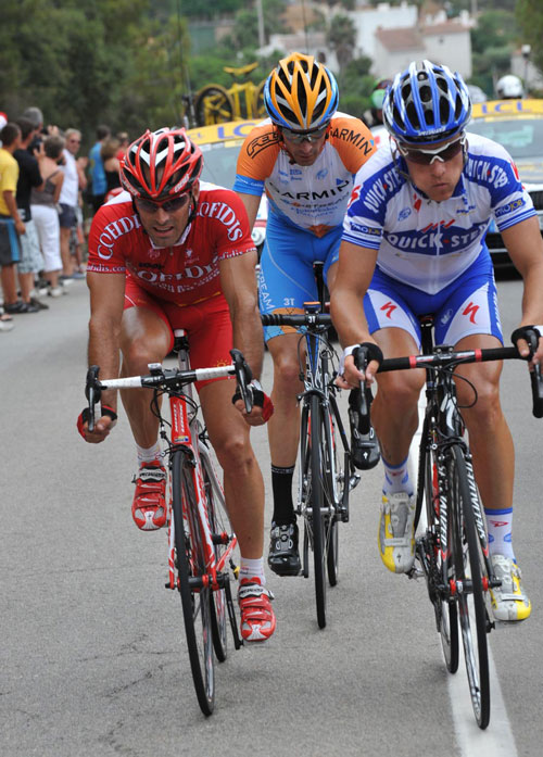 David Millar, Sylvain Chavanel, Stephane Auge, Tour de France 2009, stage 6