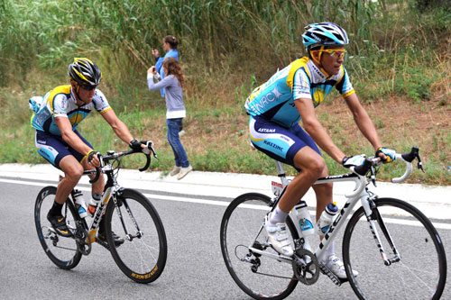 CONTADOR-LANCE.jpg Alberto Contador, Lance Armstorng, Tour de France 2009, stage 6