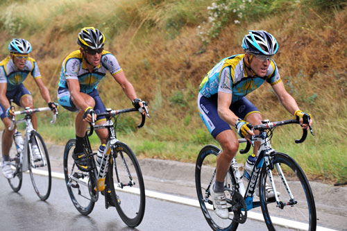 Levi Leipheimer, Lance Armstrong, Alberto Contador, Tour de France 2009, stage 6