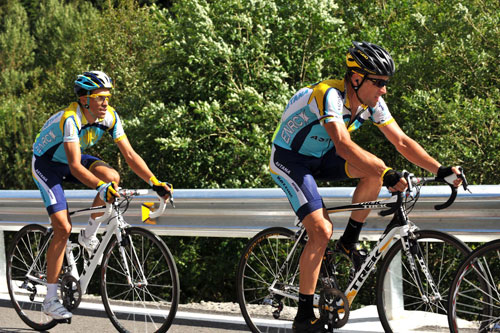 Lance Armstrong, Alberto Contador, Tour de France 2009, stage 7
