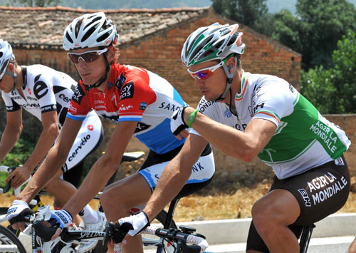 Andy Schleck and Nicolas Roche, Tour de France 2009, stage 7