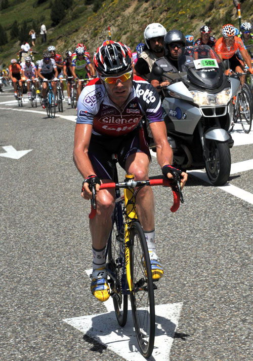Cadel Evans attacks, Tour de France 2009, stage 8