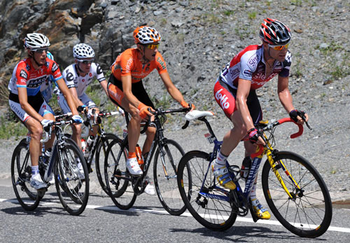 Cadel Evans, Andy Schleck, Tour de France 2009, stage 8