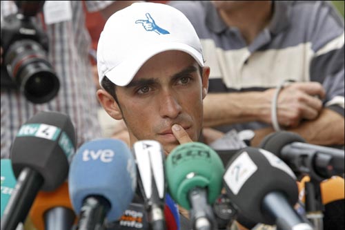 contador-rest-day-1.jpg Alberto Contador Tour de France 2009 rest day
