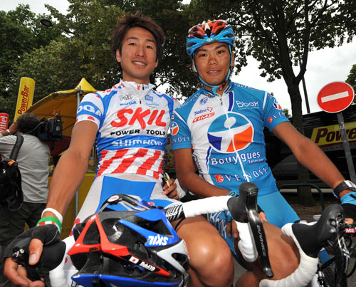 Yukiya Arashiro and Fumiyuki Beppu, Tour de France 2009, stage 10
