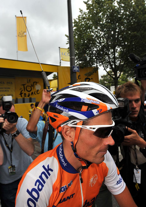 Grischa Niermann aerial, Tour de France 2009, stage 10