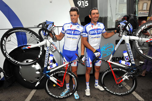 Jerome Pineau and Sylvain Chavanel, Tour de France 2009, stage 10