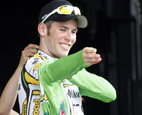Cavendish-green-tdf09-st11.jpg Mark Cavendish, Tour de France stage 11