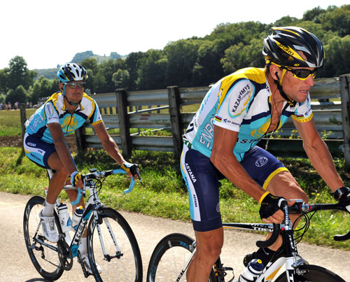 Lance Armstrong, Andreas Kloden, Tour de France 2009, stage 12