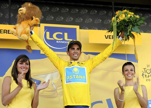 alberto-yellow.jpg Alberto Contador, Tour de France 2009, stage 15
