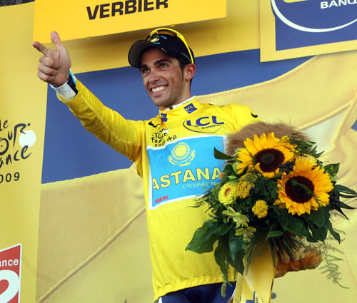 ALBERTO-YELLOW.jpg Alberto Contador, Tour de France 2009, stage 15