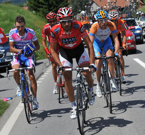 Fabian Cancellara escape group, Tour de France 2009, stage 15