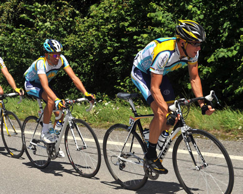 Lance Armstrong, Alberto Contador, Tour de France 2009, stage 15