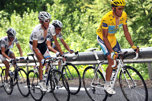 Alberto Contador & Andy Schleck, Tour de France 2009, stage 17Tour de France 2009, stage 17