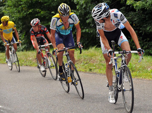 Frank Schleck, Lance Armstrong, Tour de France 2009, stage 17