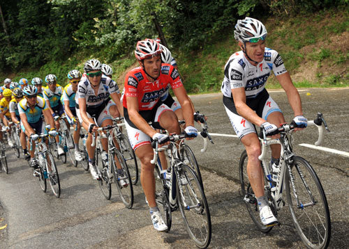 O'GRADY-LEADS-CHASE.jpg Stuart O'Grady, Tour de France 2009, stage 17