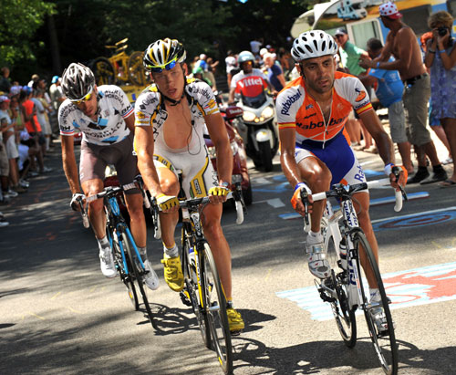 Garate, Martin, Riblon, Tour de France 2009, stage 20