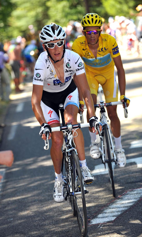 Andy Schleck & Alberto Contador, Tour de France 2009, stage 20