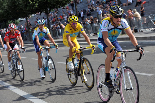 Lance Armstrong, Alberto Contador, Tour de France 2009, stage 21