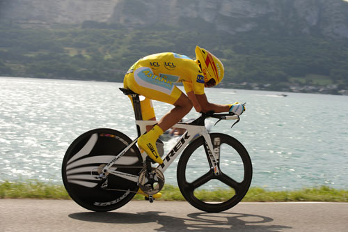 Contador.jpg Alberto Contador, Tour de France 2009, stage 18 TT