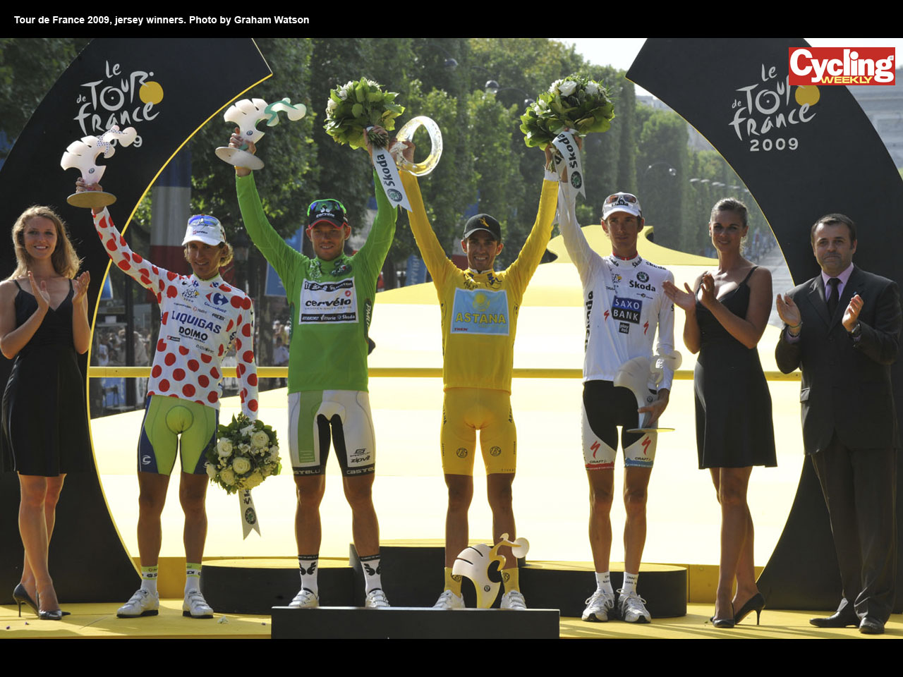 Final podium, Tour de France 2009 wallpaper