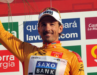 vuelta09 st1 cancellara-podium.jpg Fabian Cancellara Vuelta a Espana stage one