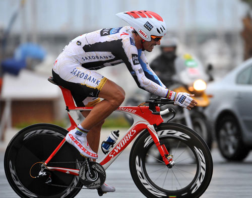 Vuelta09 st7 cancellara 1 Fabian Cancellara, Vuelta a Espana, stage seven ITT