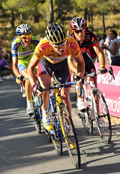 Cadel Evans, Alejandro Valverde, Vuelta a Espana 2009, stage nine