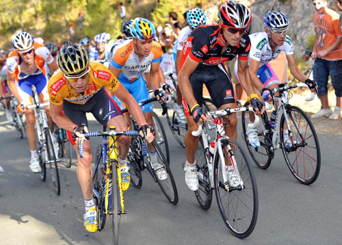 Cadel Evans, Alejandro Valverde, Vuelta a Espana 2009, stage nine