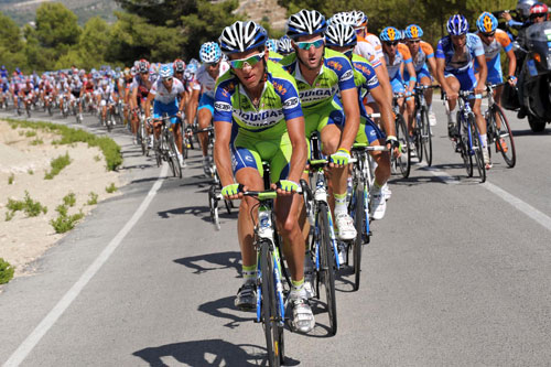 Liquigas chase, Vuelta a Espana 2009, stage 11