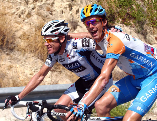 David Millar and Stuart O'Grady, Vuelta a Espana 2009, stage 11