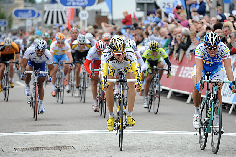 Krisoff pips Boasson Hagen for second, Tour of Britain 2009, stage two