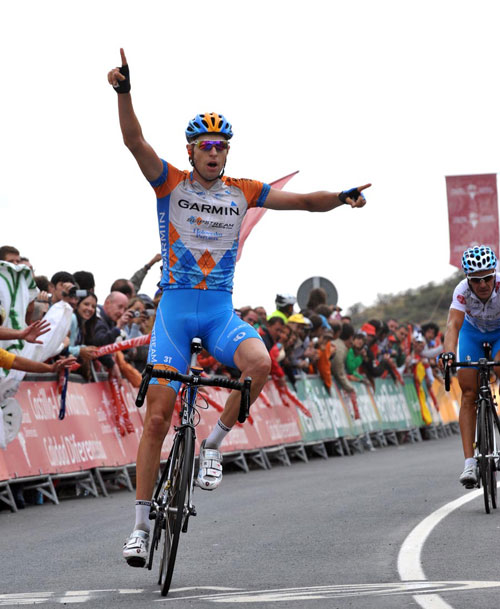 Ryer Hesjedal wins, Vuelta a Espana 2009, stage 12