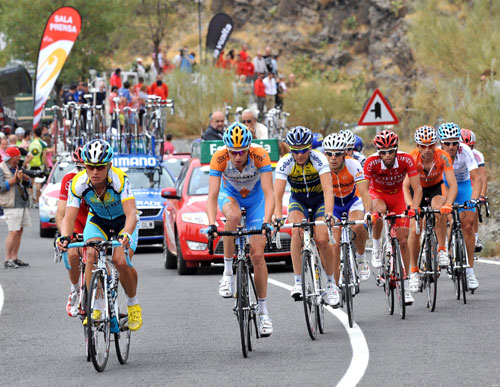 Alexandre Vinokourov escape, Vuelta a Espana 2009, stage 12