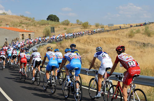 Peloton, Vuelta a Espana 2009, stage 16